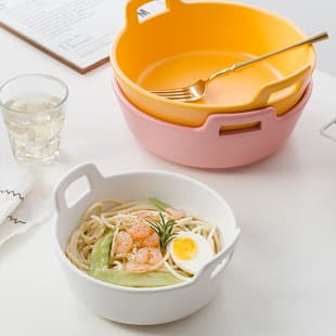 Custom Bowl Ceramic Nordic Bowl Single Cute Ceramic Creative Baking Bowl Home Baking Salad Bowl Bowl Baking Bowl Style