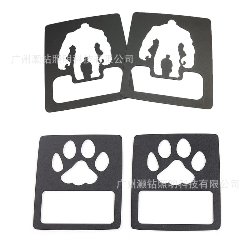 Jeep Wrangler JL Taillight Cover Hulk/Dog Claw Taillight Flat Cover Wrangler Modification Accessories