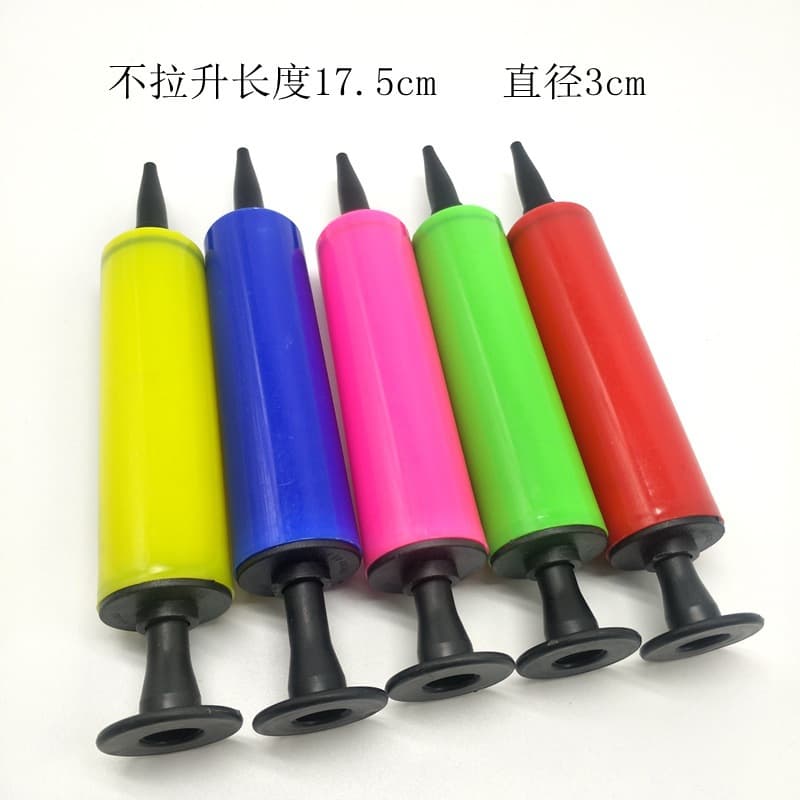Manual Hand-Operated Balloon Inflator Pump Lightweight Plastic Air Pump for Inflating Balloons Portable Hand-Push Type Air Pump