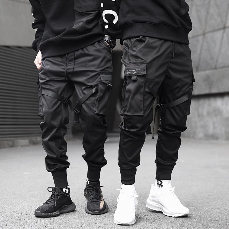 Hidden leggings trousers spring ins super hot trousers national trend multi-pocket casual loose trendy brand overalls for men