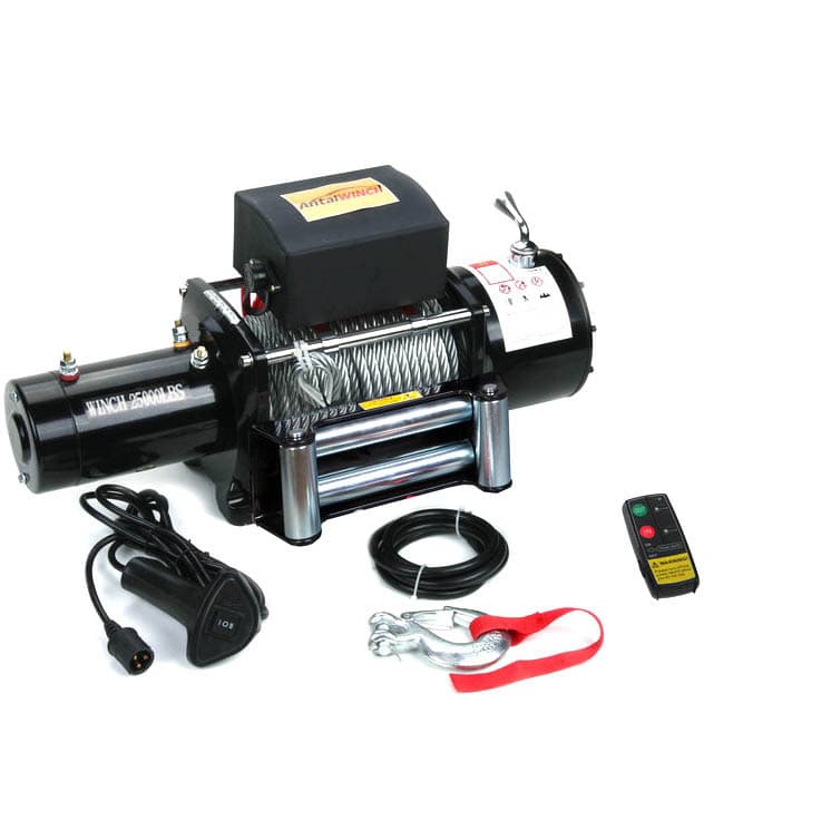 Direct from Manufacturer 12V/24V 25000 lb Car and Truck Winch, Electric Winch, Self-Recovery Winch