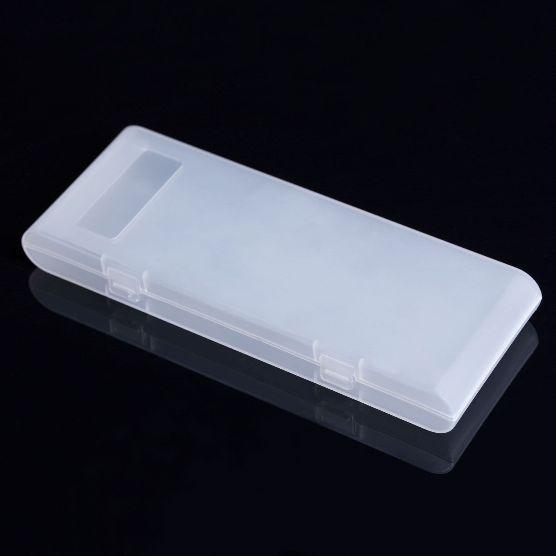 Frosted Translucent 10-Slot 18650 Battery Storage Box Plastic Case