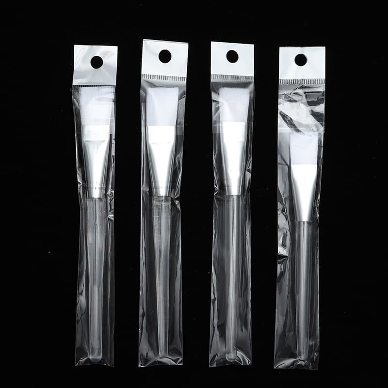 Source Spot Transparent Solid Rod Hollow Rod Soft-Bristled Nylon Hair Mask Brush Makeup Brush Beauty Mask Tool Brush