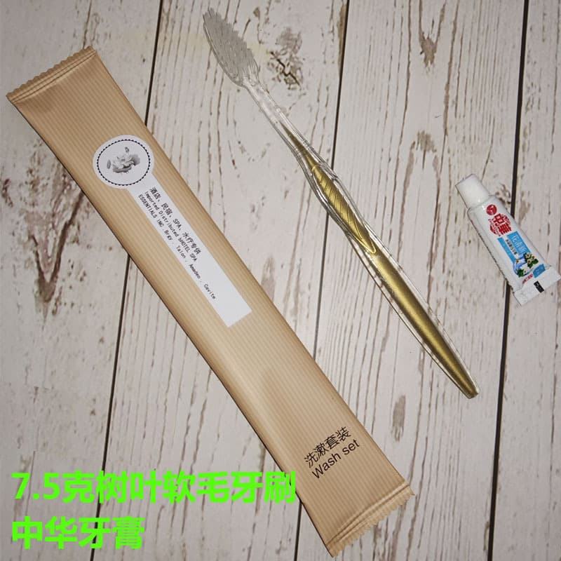 Disposable Toothbrush and Toothpaste Two-Piece Set for Hotel Rooms, Inns, and Bathhouses, Combo Wholesale