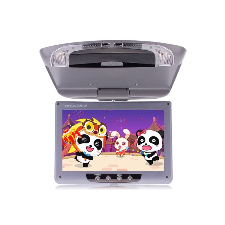 9inch In-Car Ceiling-Mounted Monitor Car Monitor with Priority Reverse Image Display Tv Screen Reverse Camera Display