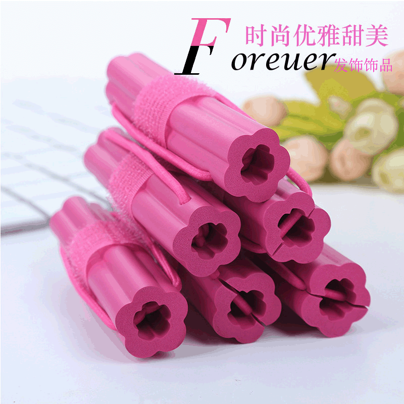 Sponge Curling Rods Large Wave Sleep Curlers for Women Lazy Curling Tool Manual Curling Rollers Cross-border