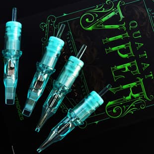 New Premium Tattoo Cartridge Needles Silicone Short Tattoo Needles Microblading Needles Permanent Makeup Needles Liner Needles 10 Pieces Pack