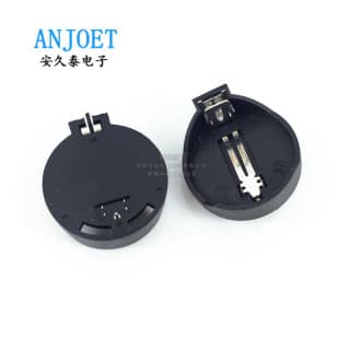 CR2032 Battery Holder BS-2-1 Battery Case CR2025 Coin Cell Battery Holder 3V Horizontal Through-Hole