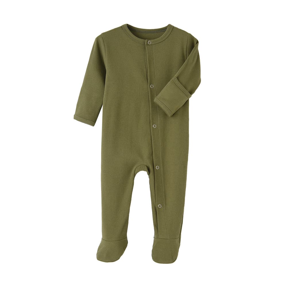 Baby Clothes Infant Romper Autumn Winter Ribbed Long Sleeve Crawling Suit Newborn Clothing Long Crawl