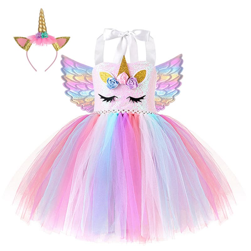 UNICORN TUTU DRESS Unicorn Wings Tutu Dress for Party Birthday Tutu Skirt