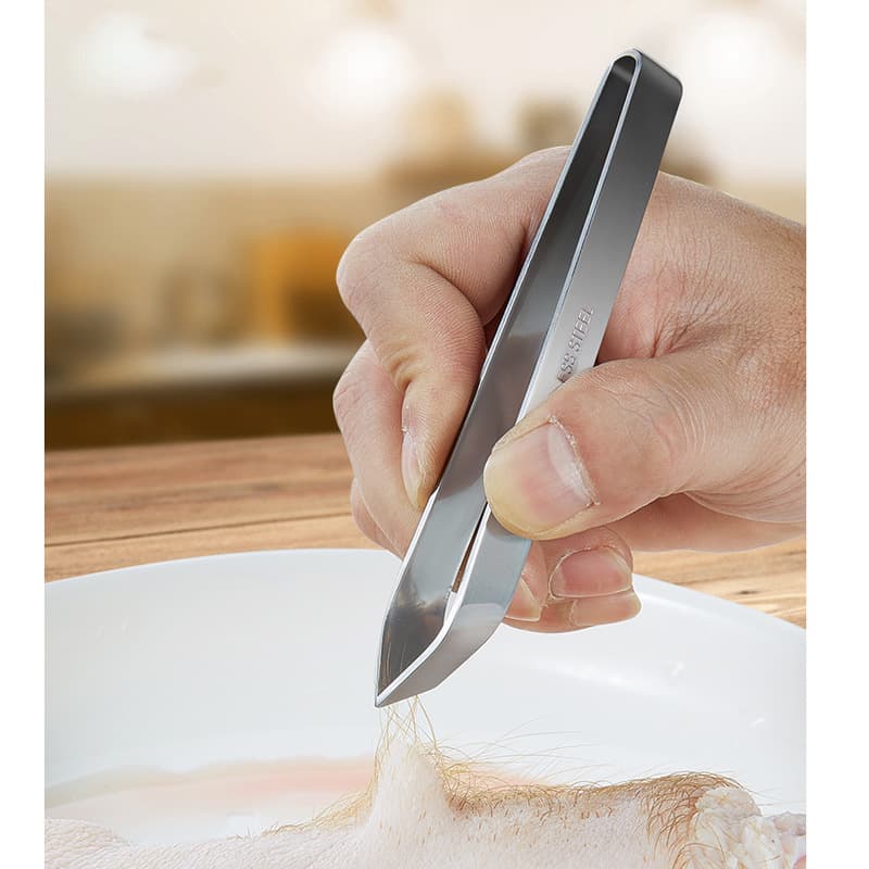 Tweezers for Hair Removal, Pig Hair, Duck Clip Remover, Chicken Fish Bone, Fish Spine, Beard Removal