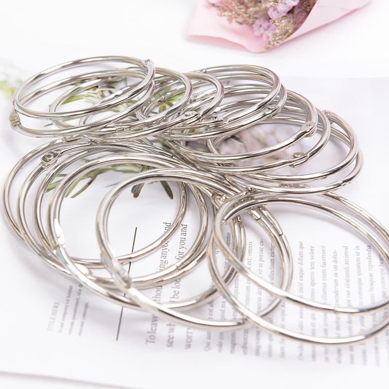 Curtain Clip Ring, Movable Snap Ring, Medium Size, Book Ring/Snap Ring/Calendar Ring, Binding Ring, Open Ring