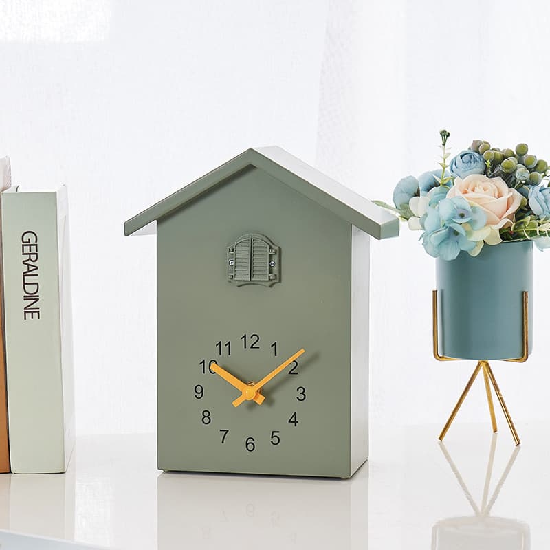 Yida Time Nordic Style Cuckoo Clock with Bird Emergence Window Hour Chime, Whole Point Reporting Clock Model T60