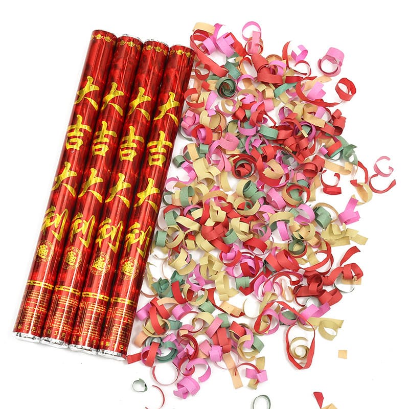 Wedding Cannons, Handheld Fireworks for Opening Ceremonies, Firework Tubes with Petal Rain, Opening Fireworks, and Wedding Supplies