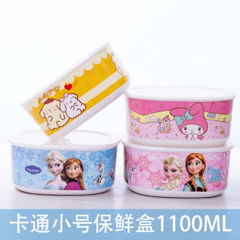 Creative A5 melamine eco-friendly tableware, cute refrigerator storage box, imitation porcelain tableware, melamine crisper, melamine plate