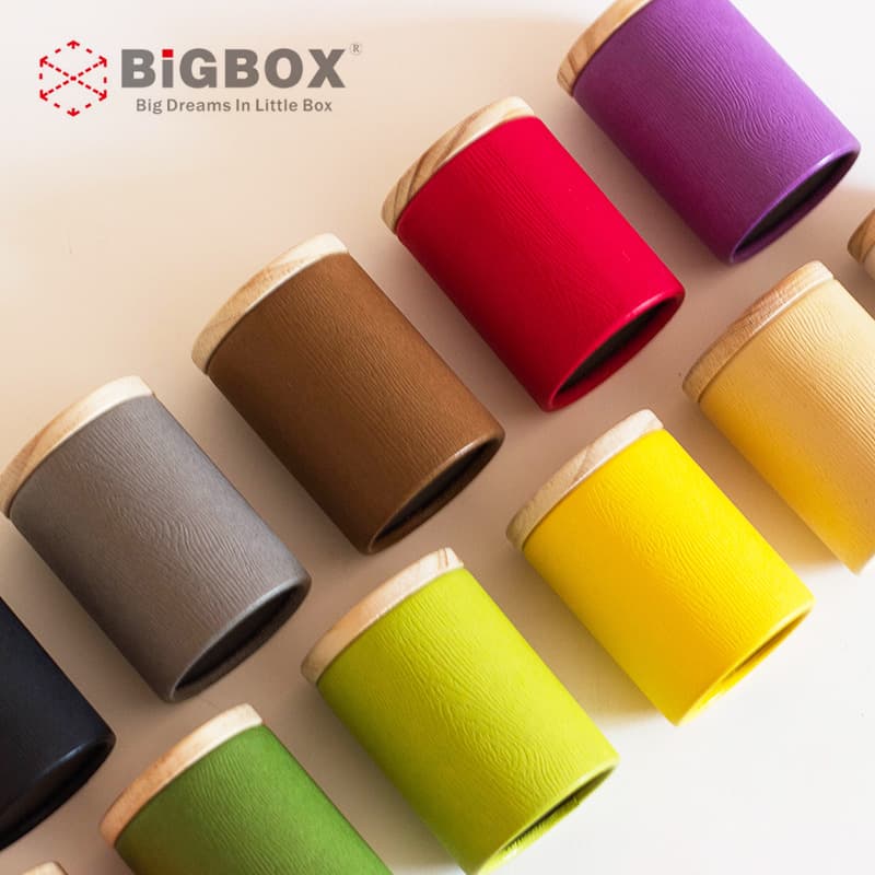 Wholesale Round Wood Lid Tea Canister Small Box Customizable Tea Cake Pu'er Dahongpao Tea Container