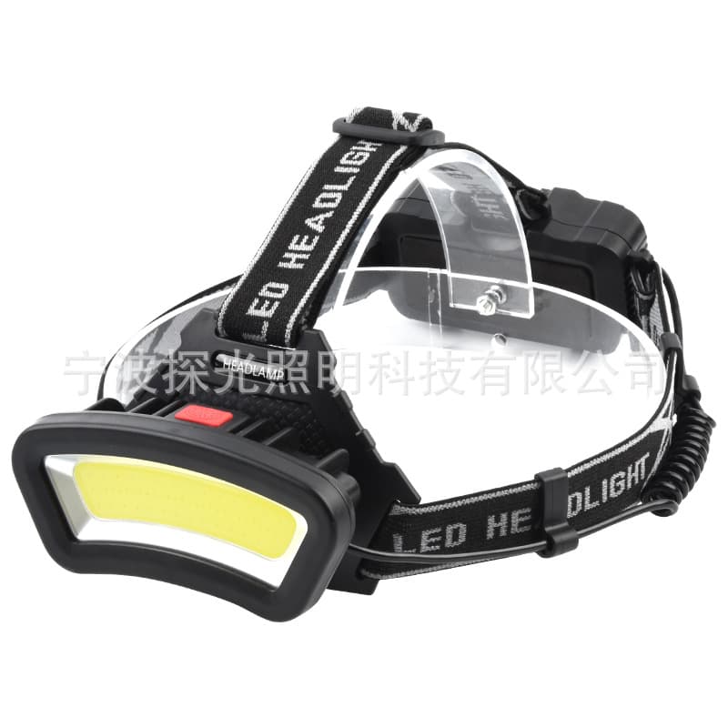 New Cross-Border High-Flood COB Head-Mounted LED Rechargeable Multi-Function Outdoor Camping Fishing Headlamp Searchlight