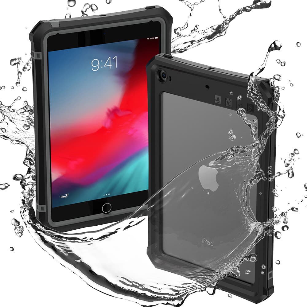 Red Pepper Waterproof Case for iPad Mini5/4 Min7/6 Four-Proof Tablet Protective Cover Shockproof Durable Silicone Shell
