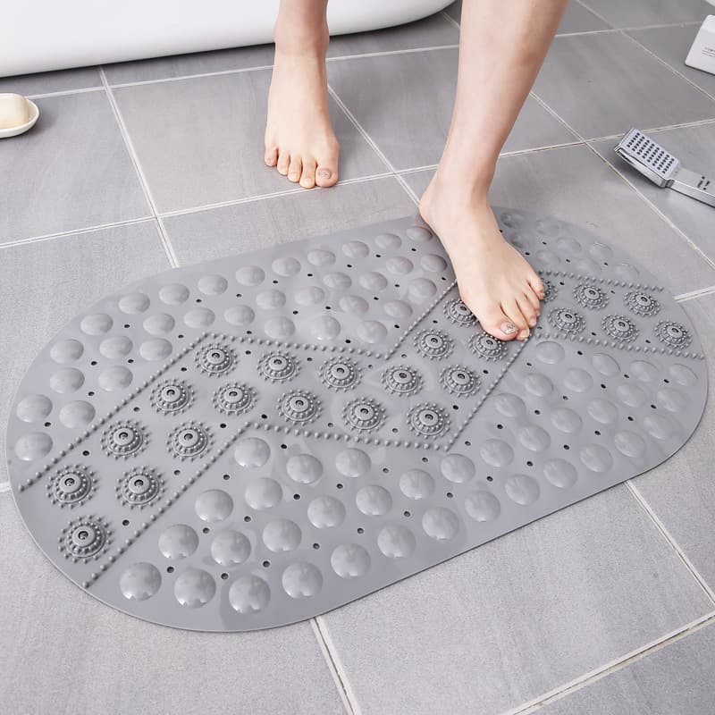 Bathroom anti-slip mat door shower room bathtub foot mat floor magnet massage PVC anti-slip mat bathroom floor mat