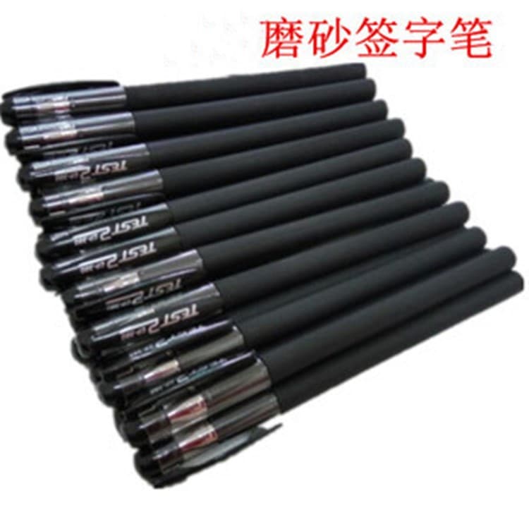 Black matte gel pen wholesale student exam business signature pen blue 0.5mm bullet red water pen