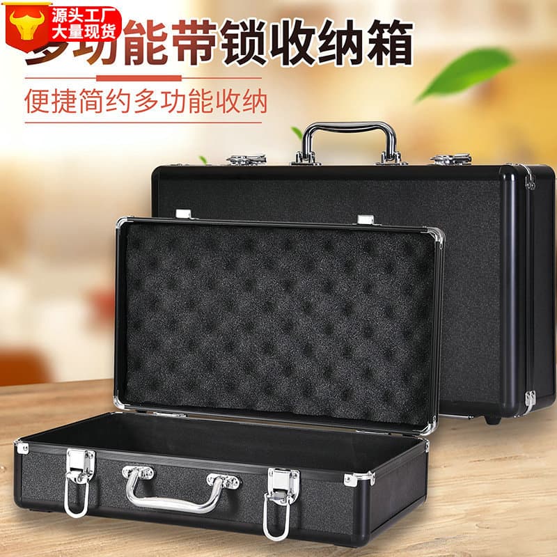 Factory Supply In-Stock Aluminum Case Storage Box File Box Instrument Case Beauty Case Handheld Aluminum Alloy Box
