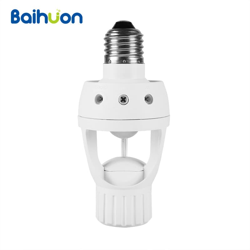 Factory Supply Infrared Sensor Lamp Holder Human Body Induction Switch Lamp Holder E27 Screw Socket Sensor Lamp Holder