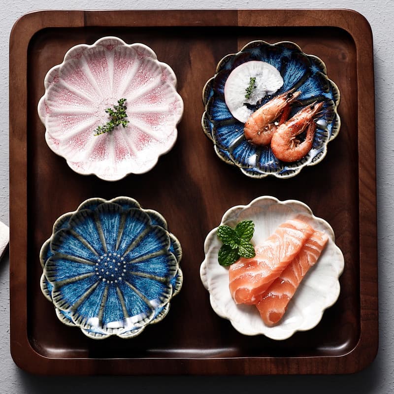 Daily Use Tableware Dishes/Plates - Durable Melamine Material Stylish Floral Design - Perfect For Kitchen Dining