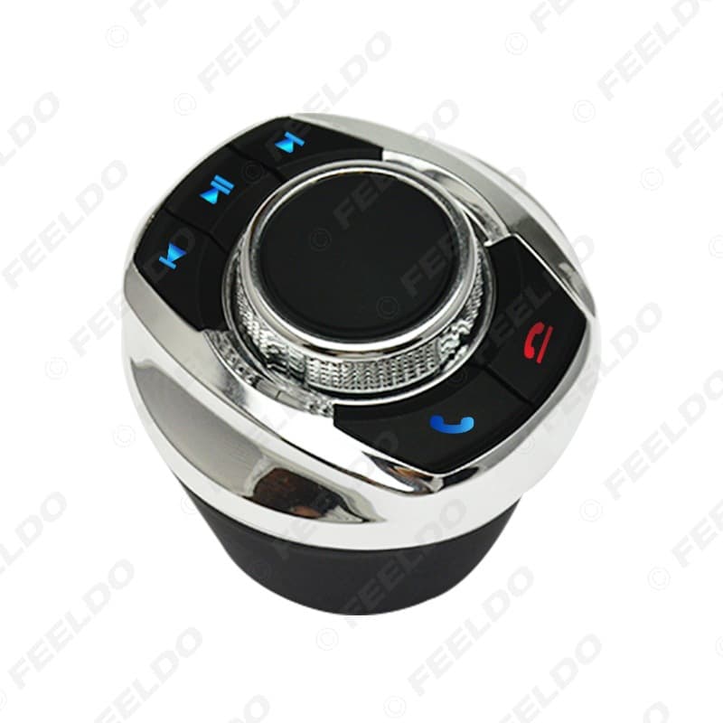 New Car Wireless Steering Wheel Control 8-Key Cup-Shaped Remote with Backlight