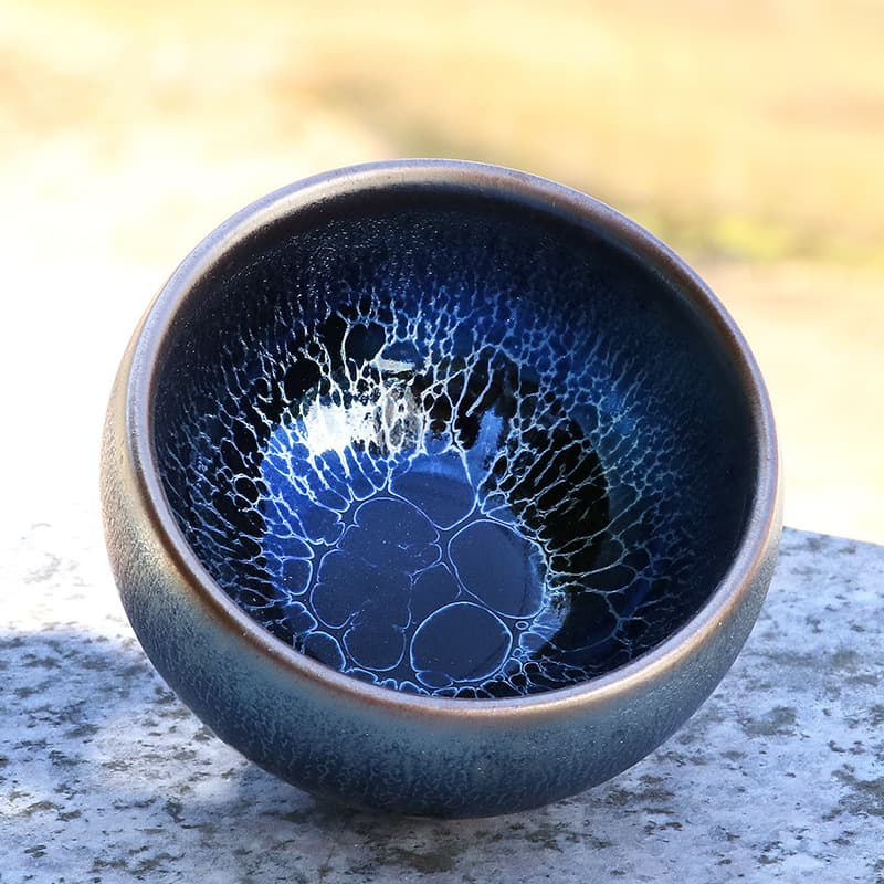 Jian Zhan tea cup, Jianyang pure handmade iron body, kiln transformation, Tenmoku glaze, master cup, ceramic tea tasting cup, oil spot cup