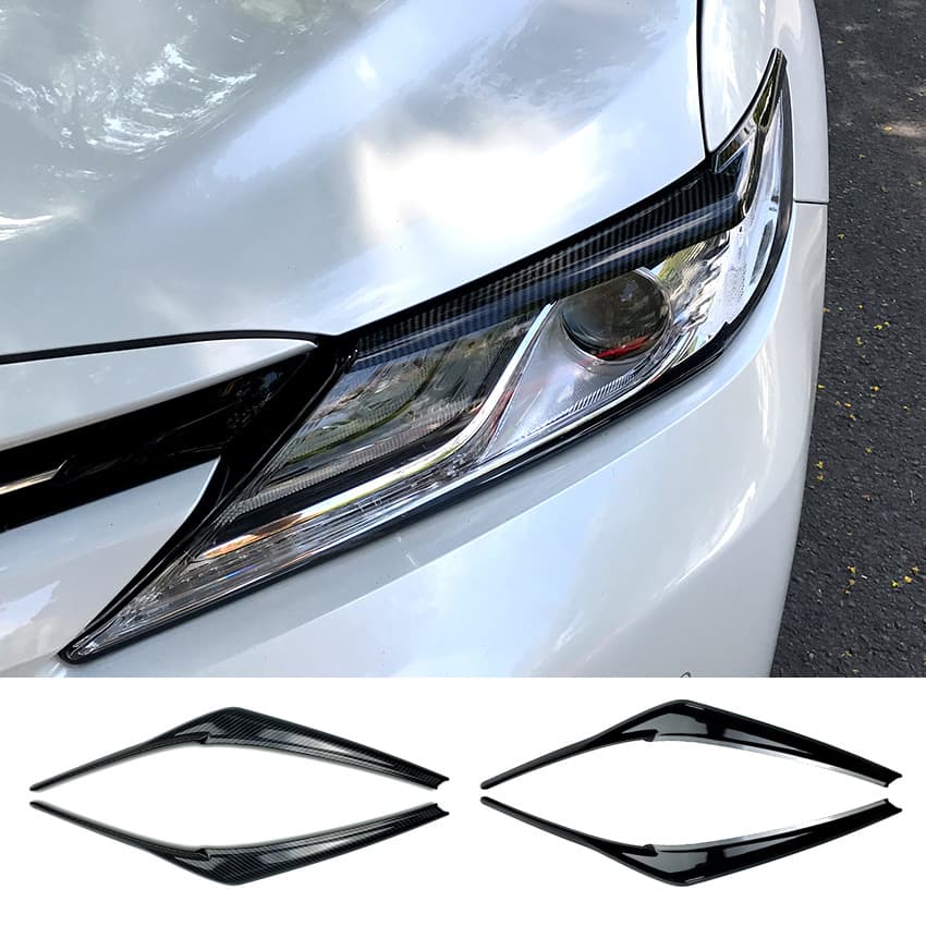 Suitable for Toyota Camry 2018+ Headlight Eyebrow Decoration Car Stickers Exterior Modification