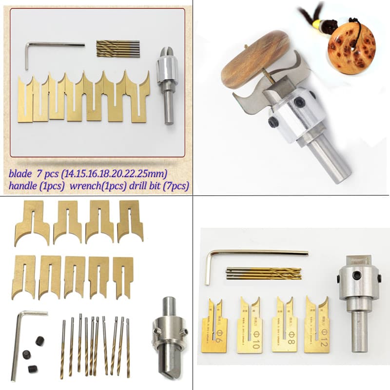 Cross-Border Buddha Bead Knife Alloy Buddha Bead Knife Round Bead Knife Turning Tool Buddha Bead Drill Bit Milling Cutter Bracelet Knife for Soft and Hard Wood