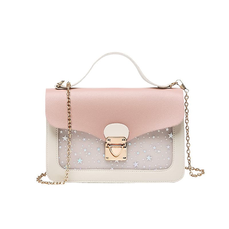 2022 Summer Flap Lock Mini Phone Bag Korean Style Sequins Star Print Shoulder Phone Bag Wholesale for Export