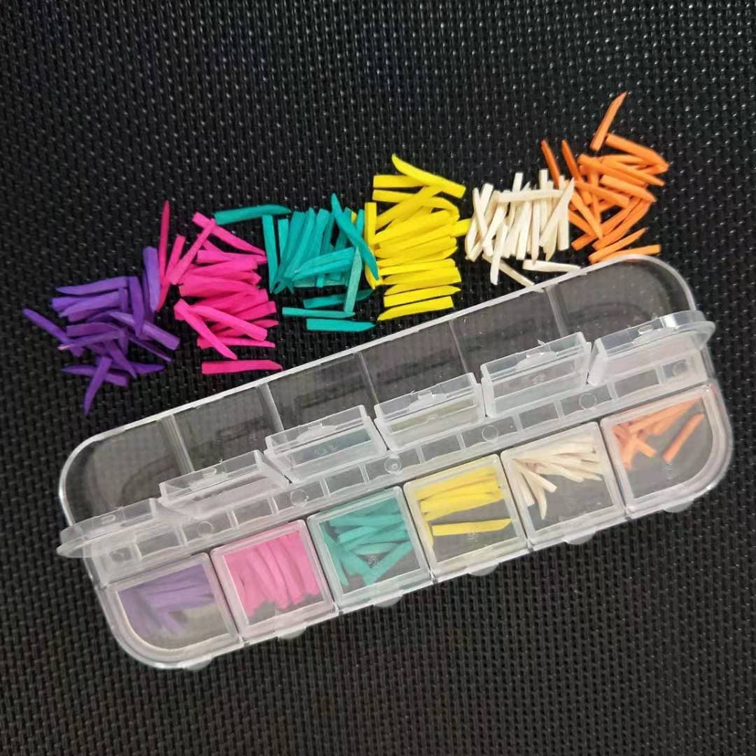 Export-Supplied Wooden Interdental Wedges, Mixed Assorted Interdental Wedges Boxed Wooden Wedges for Dental Assistance