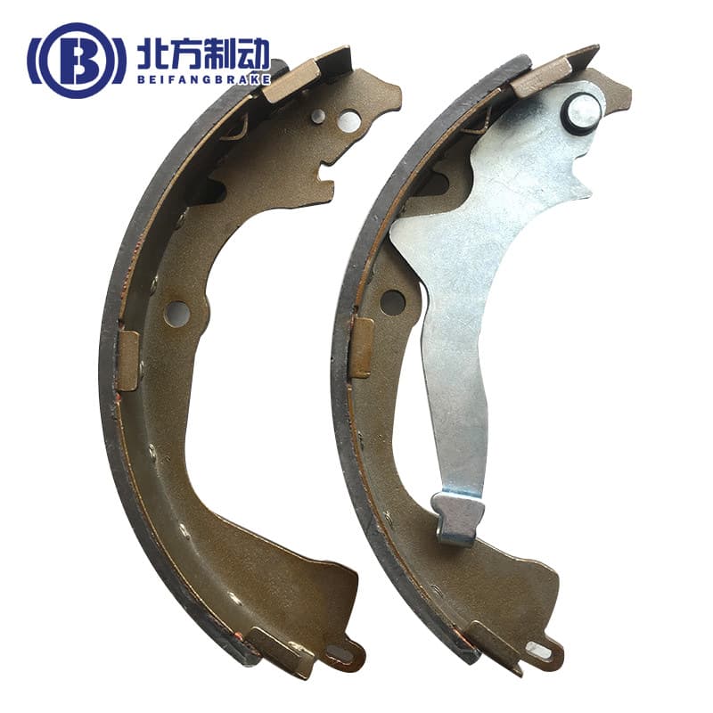 HSBF manufacturer custom car and truck brake shoes various materials and specifications customizable.