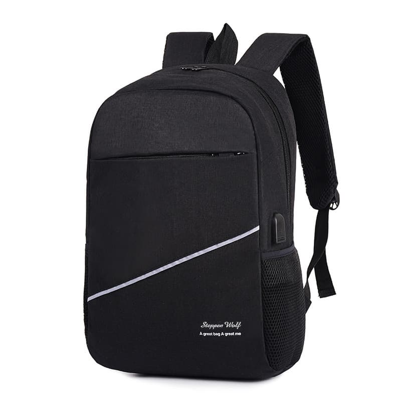 2026 Oxford Fabric Printed USB Port Backpack, Large Capacity Laptop Bag for Business Travel