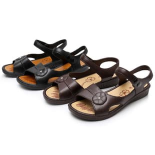 Sandals Slippers Women's Summer Outdoor Flat Soft Sole Middle-Aged and Elderly Mother Slippers Daily Plastic Sandals