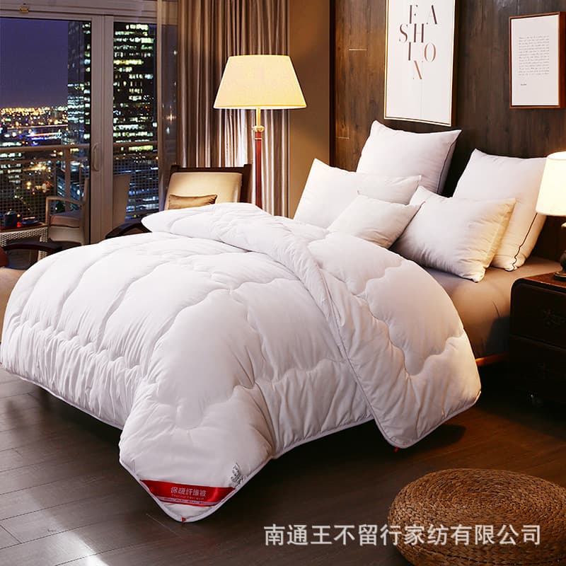 Hotel Quilt Core, All-Imitation Silk Cotton, Thickened Winter Quilt, Air Conditioning Quilt, Four Seasons Spring and Autumn Homestay Quilt Bedding