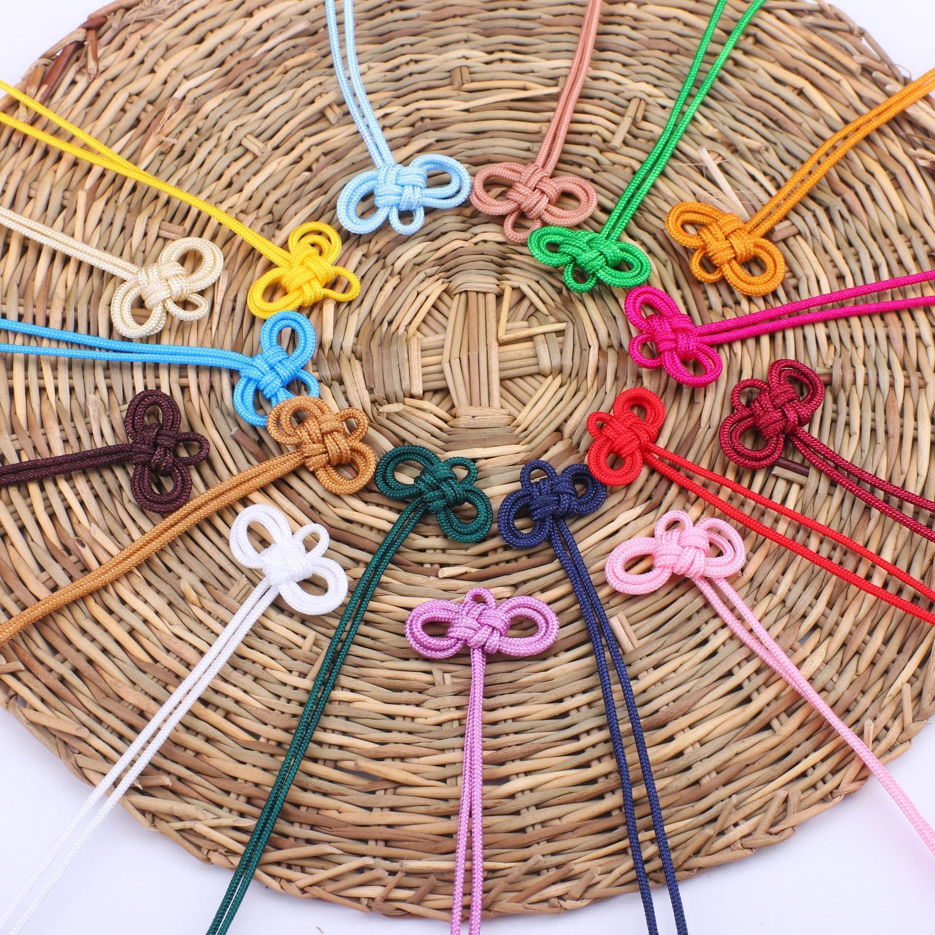 Amulet knot woven hanging cord sachet Chinese knot safety fortune bag DIY ribbon knot thread source factory wholesale direct sales