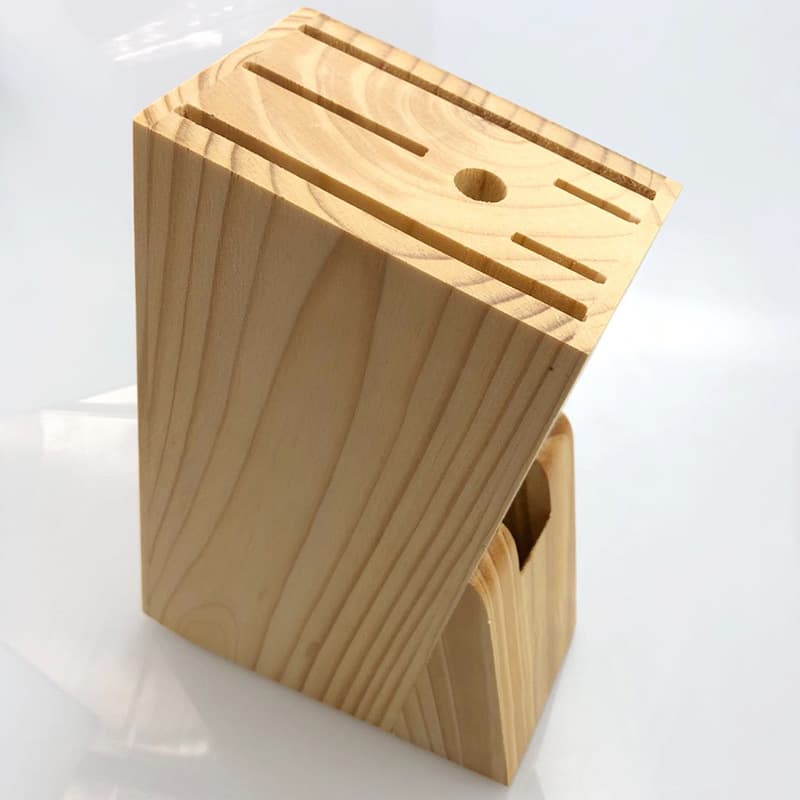 Solid Wood Blade Kitchen Utensils Pine Wood Knife Rack Kitchen Wooden Knife Holder Chef Knife Kitchen Supplies