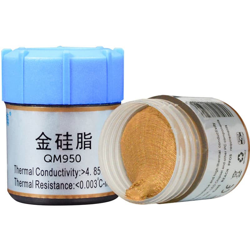 QNPLUM Green Plum QM950 Gold Silicone Grease High-Power LED Thermal Grease 25g Computer CPU Thermal Paste