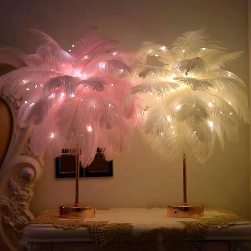 Cross-border LED Creative Night Light, Girl's Heart Room Decoration, Soft Warm Light, Badminton Shaped Light Custom