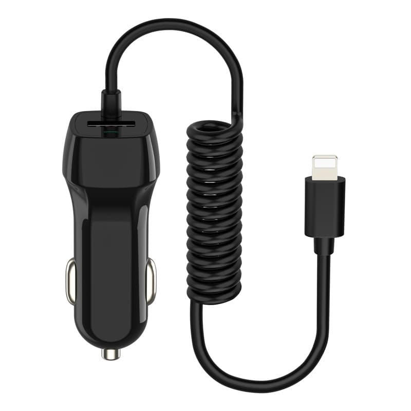 Car Charger with Cable 3.1A USB Car Charger with Cable, Car Phone Charger, Type-C Car Charger