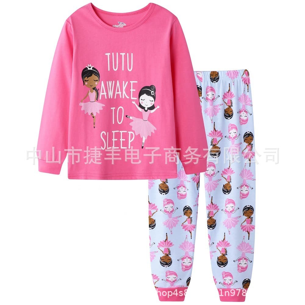 In Stock, Fast Shipping New Children's Homewear Set Unicorn LOL Kids Clothes Cartoon Children's Apparel
