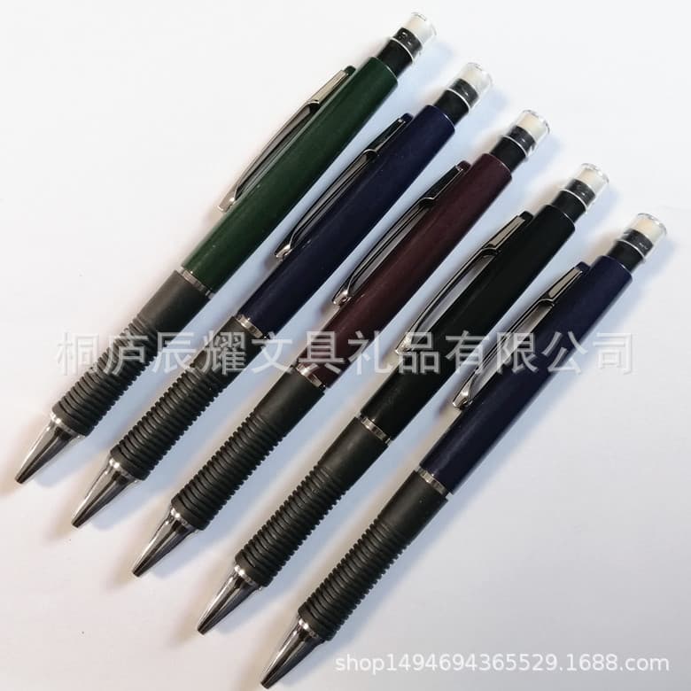 Push-Button Plastic No Sharpening Automatic Mechanical Pencil with Eraser and Anti-Slip Grip