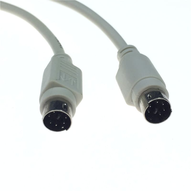 PS/2 Keyboard Mouse Data Cable 6 Pin to 6 Pin Male to Male 6 Core Audio Video Compatible Other Brand Adapter Cable from China