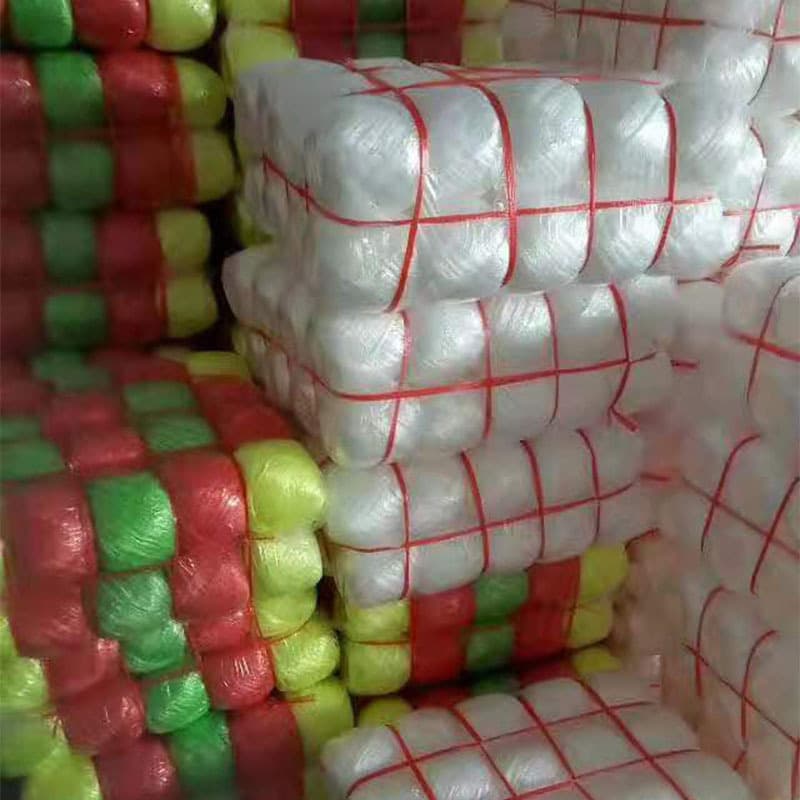 Manufacturer direct supply multi-color PP new material foam ball bundling rope, plastic rope, packaging rope, tie rope, processed ball, thickened.