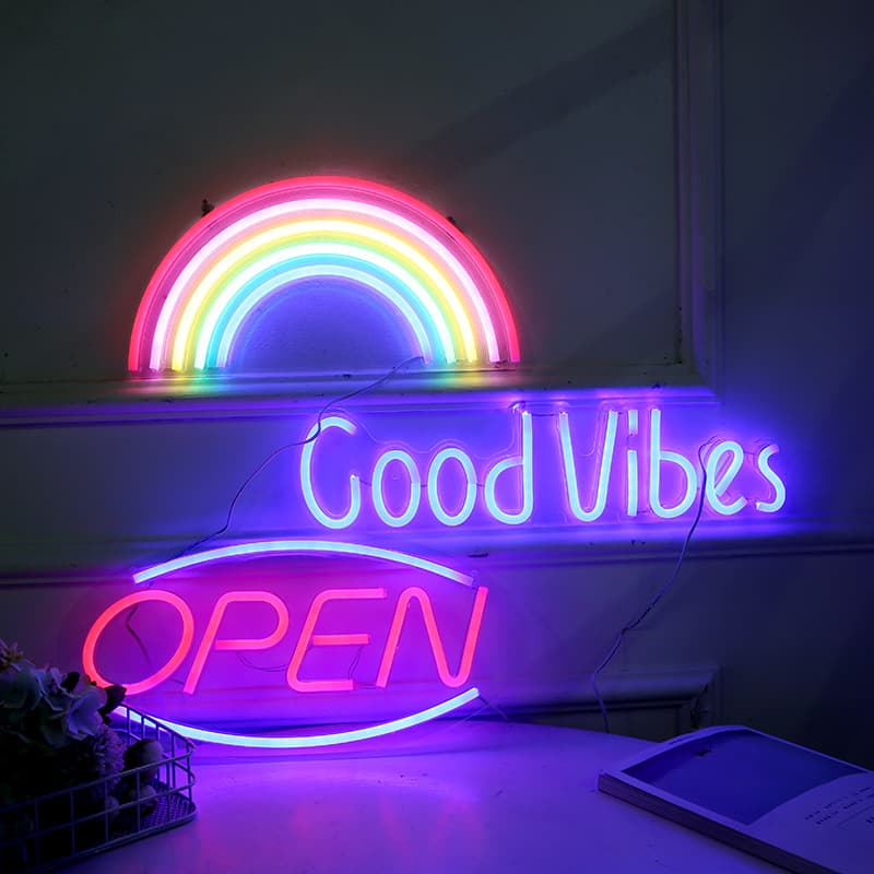 New LED neon back panel OPEN acrylic transparent back panel neon light led back panel neon light ins glow