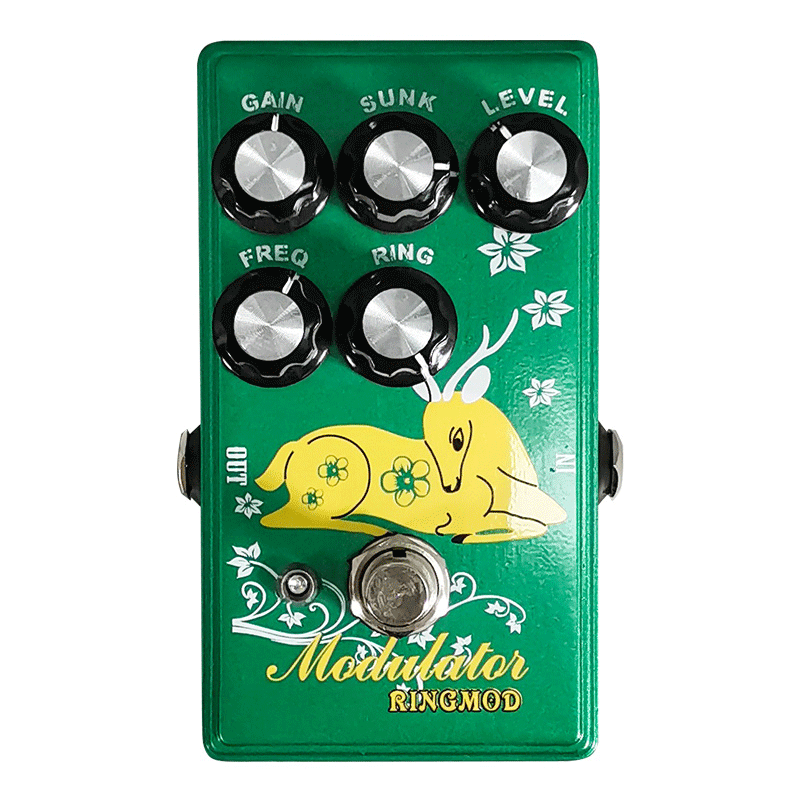 Electric Guitar Ring MOD Effect Pedal Single Block Surround Metal Pitch Shifter Effect Unit