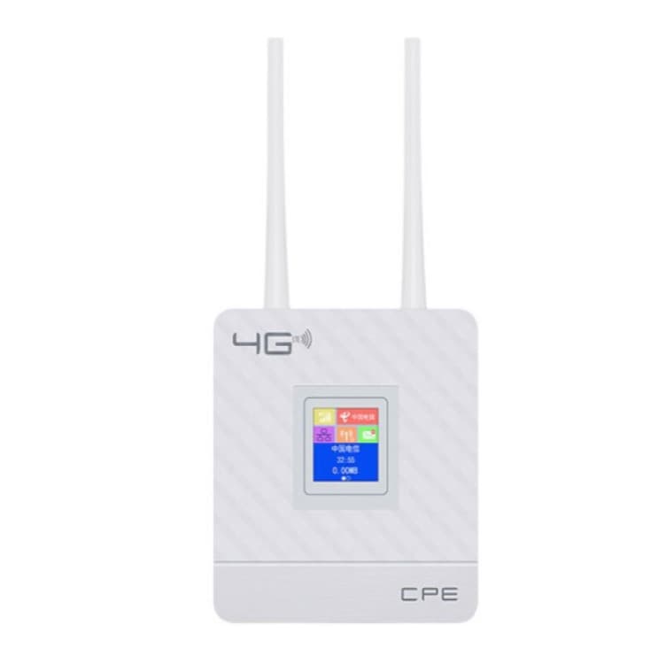 4G CPE Telecom Unicom Mobile Triple-Network Router with Card Slot, Ethernet Interface, Display Screen, Wireless Router