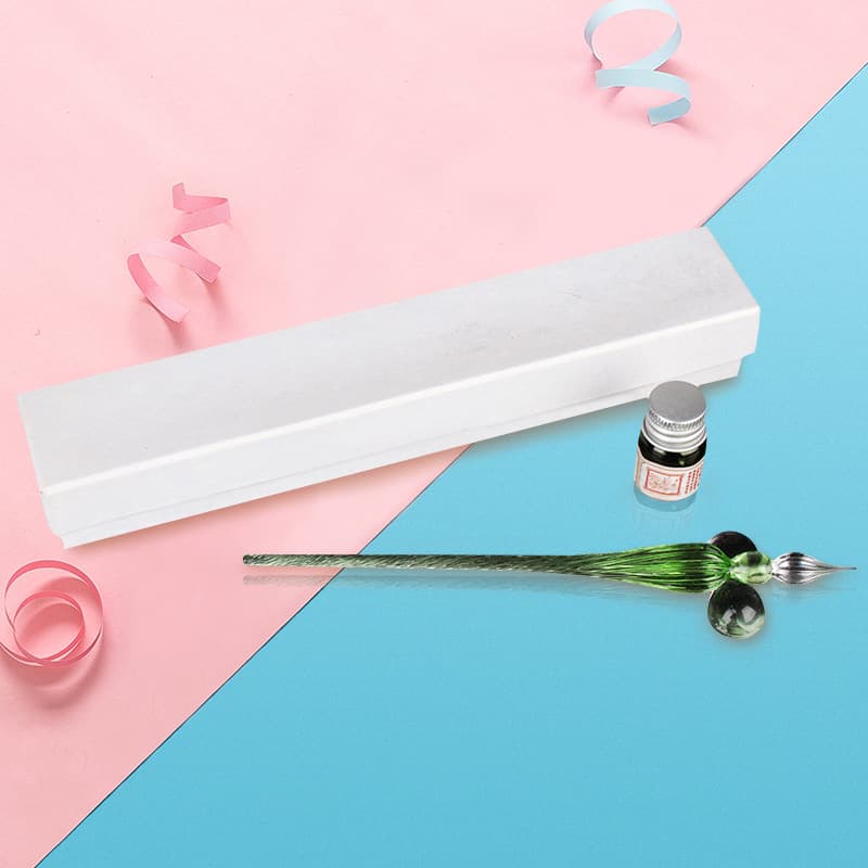 Brush tip glass pen dipped in water artistic color ink crystal glass dipped in water gift pen creative pen